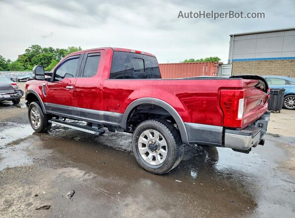 1FT8X3BT9JEB14607 2018 FORD F350 Red Rear left