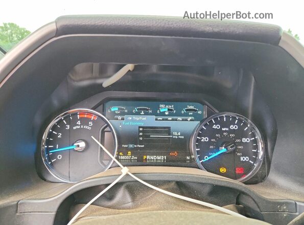 1FT8X3BT9JEB14607 2018 FORD F350 Red Instrument cluster view