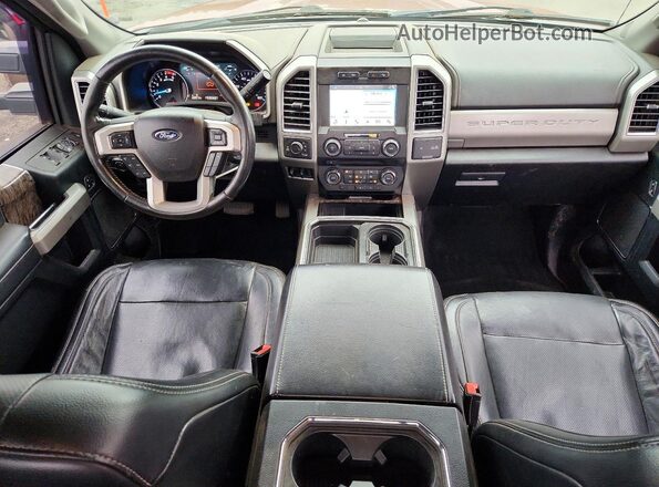 1FT8X3BT9JEB14607 2018 FORD F350 Red Dashboard view
