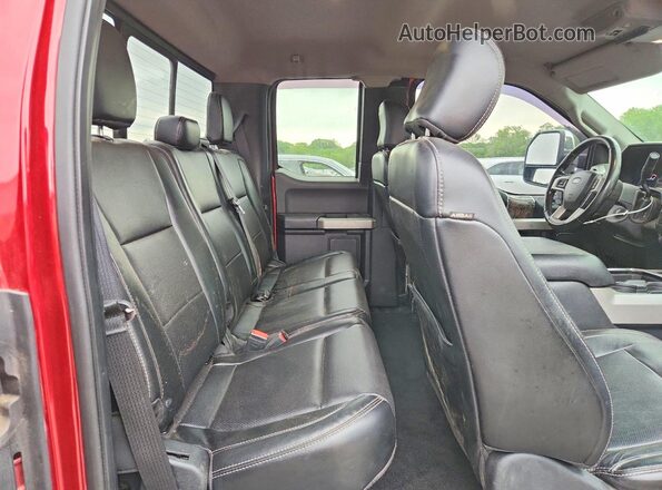 1FT8X3BT9JEB14607 2018 FORD F350 Red Rear seats view