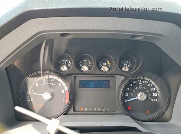 1FTBF2B61GEB25736 2016 FORD F250 White Instrument cluster view