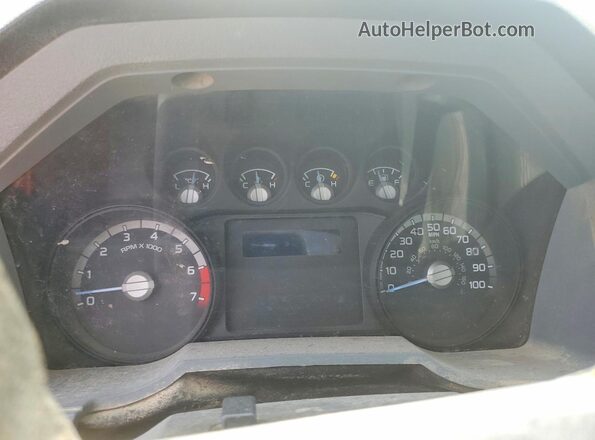 1FTBF2B66GED00739 2016 FORD F250 White Vista del cuadro de instrumentos