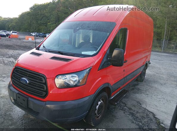 1FTBW2XM0JKA99789 2018 FORD TRANSIT-350 Красный Передняя левая четверть