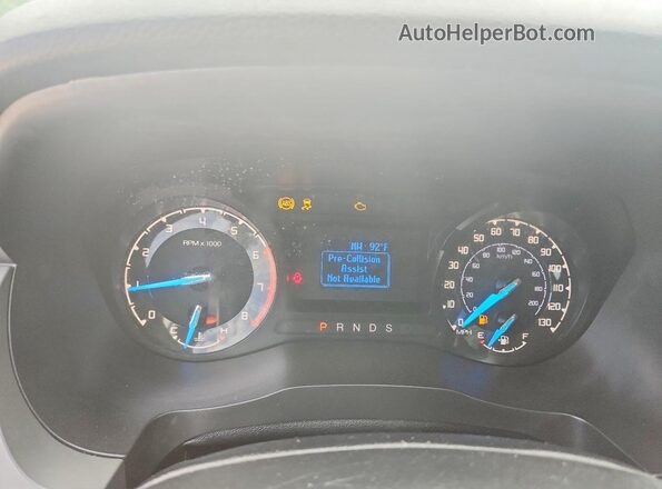 1FTER1EH4KLA54046 2019 FORD RANGER White Вид щитка приладів