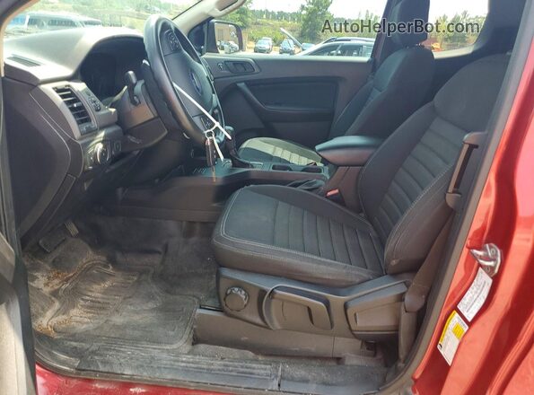 1FTER1EH4MLD70730 2021 FORD RANGER Красный Вид салона спереди