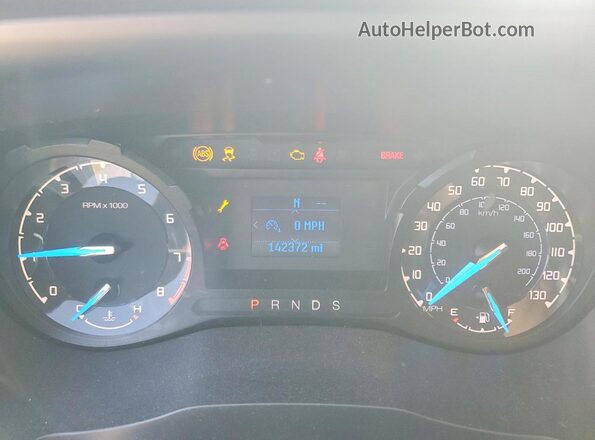 1FTER1EH8KLA79810 2019 FORD RANGER White Вид щитка приладів