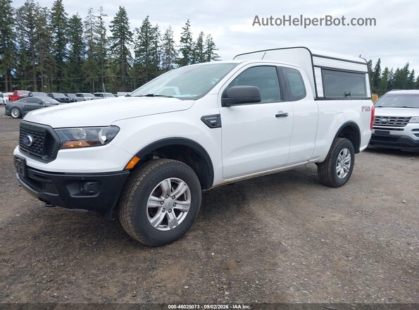 1FTER1FH5KLA80038 2019 FORD RANGER White Vista tres cuartos delantera izquierda