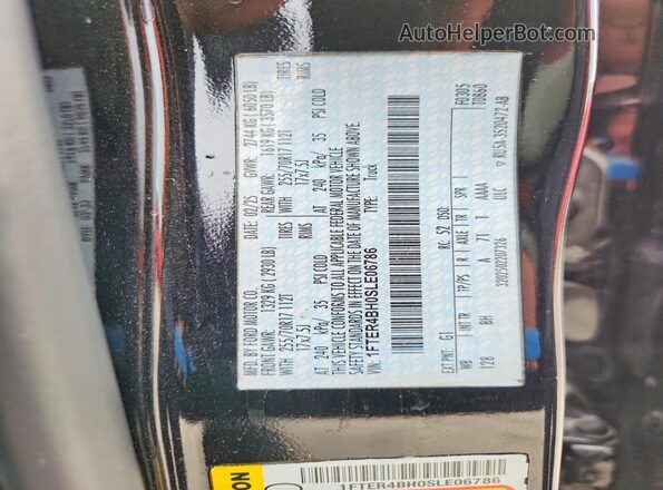 1FTER4BH0SLE06786 2025 FORD RANGER Black Widok komory silnika