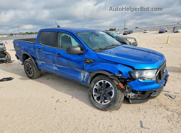 1FTER4EH3MLE02701 2021 FORD RANGER Синий Передняя правая четверть