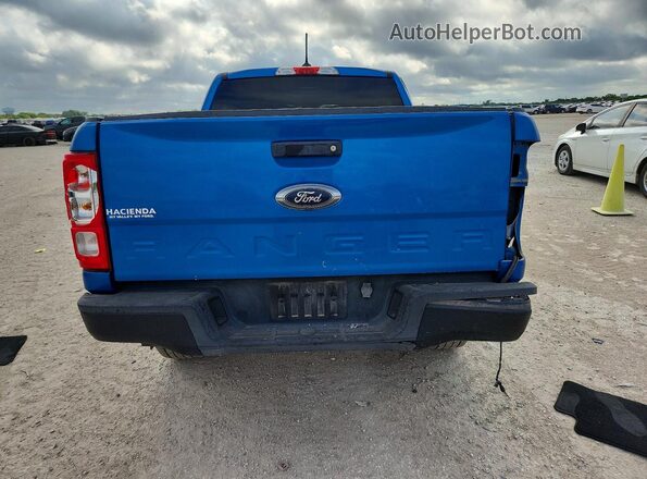 1FTER4EH3MLE02701 2021 FORD RANGER Синий Вид сзади