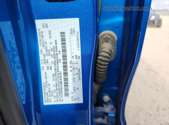 1FTER4EH3MLE02701 2021 FORD RANGER Синий Вид подкапотного пространства