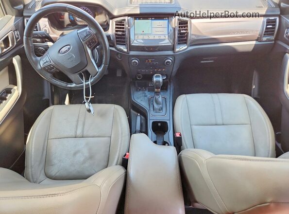 1FTER4EH6KLA96865 2019 FORD RANGER White Widok deski rozdzielczej