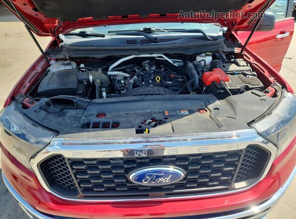 1FTER4FH0MLD14784 2021 FORD RANGER Red Vista interior trasera