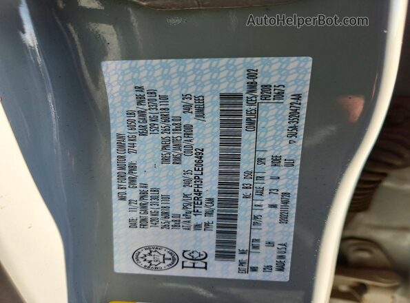 1FTER4FH3PLE06492 2023 FORD RANGER Gray VIN კოდის სტიკერის ხედი