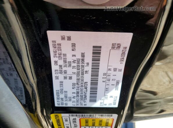 1FTER4FH7LLA97278 2020 FORD RANGER Черный Вид подкапотного пространства
