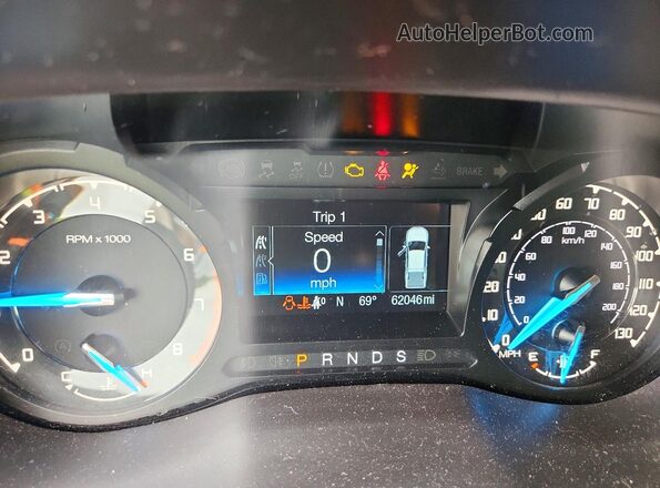 1FTER4FH8LLA33749 2020 FORD RANGER Orange Вид щитка приладів