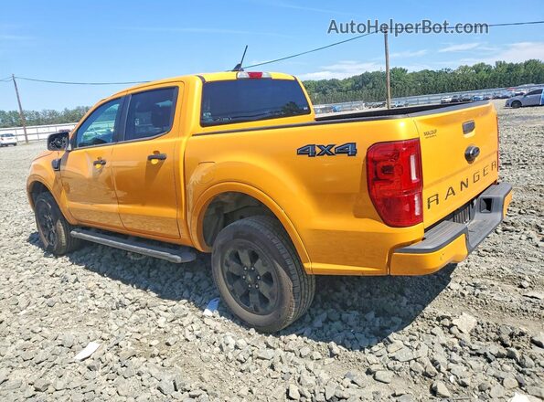 1FTER4FH9MLD94182 2021 FORD RANGER Yellow Trasero izquierdo