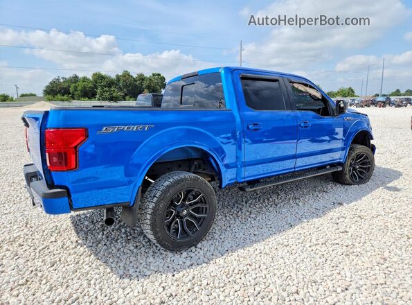 1FTEW1C42LKE36432 2020 FORD F150 Blue Trasero derecho