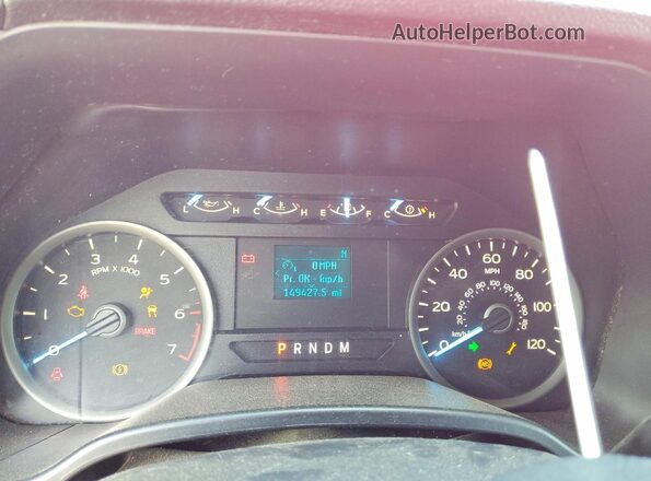 1FTEW1C53KFA66205 2019 FORD F150 Red ხელსაწყოთა პანელის ხედი