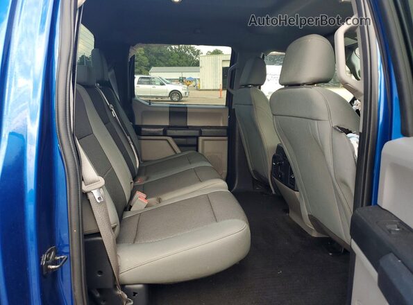 1FTEW1C55JFA08546 2018 FORD F150 Blue Widok tylnych siedzeń