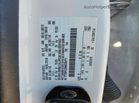 1FTEW1C55NKD69711 2022 FORD F150 White Engine compartment view