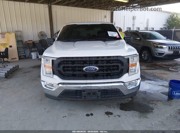 1FTEW1C56MFC69348 2021 FORD F150 White Widok zestawu wskaźników