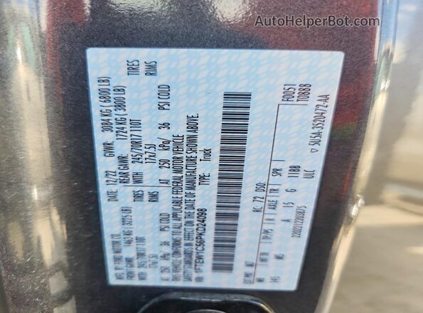 1FTEW1C56PKD24098 2023 FORD F150 Gray Widok komory silnika