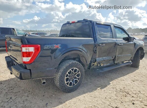 1FTEW1C59NKF03040 2022 FORD F150 Black Trasero derecho