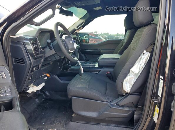 1FTEW1C59NKF03040 2022 FORD F150 Black Vista interior delantera
