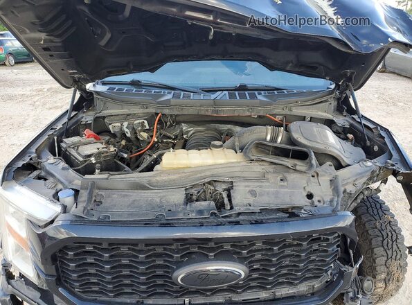 1FTEW1C59NKF03040 2022 FORD F150 Black Vista del compartimento del motor