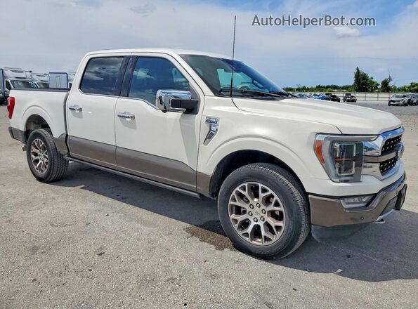 1FTEW1C82PFA60865 2023 FORD F150 White Передня права чверть
