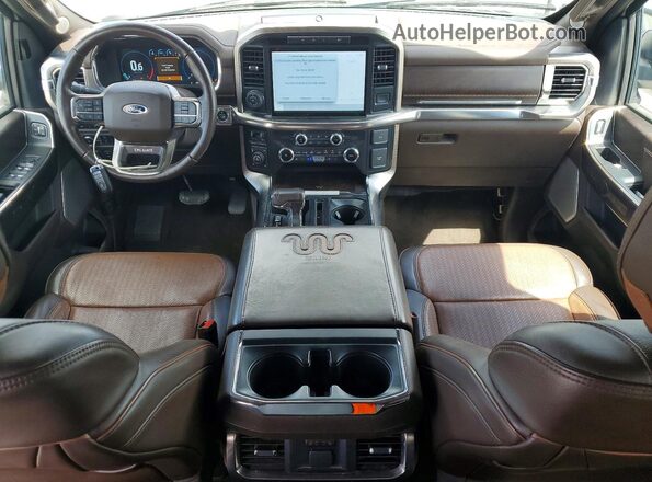 1FTEW1C82PFA60865 2023 FORD F150 White Вид панелі приладів