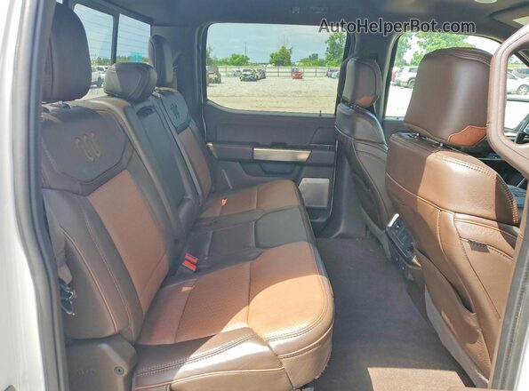 1FTEW1C82PFA60865 2023 FORD F150 White Вид задніх сидінь