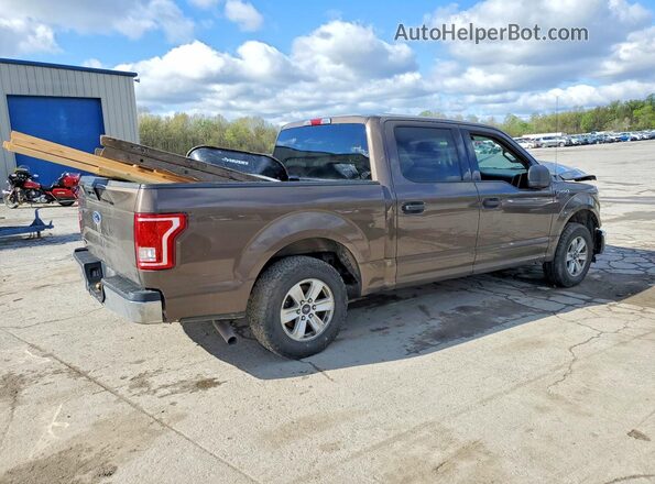 1FTEW1C85HKC48613 2017 FORD F150 Brown Задня права чверть