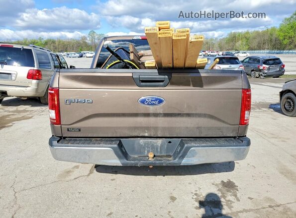 1FTEW1C85HKC48613 2017 FORD F150 Brown Вид ззаду