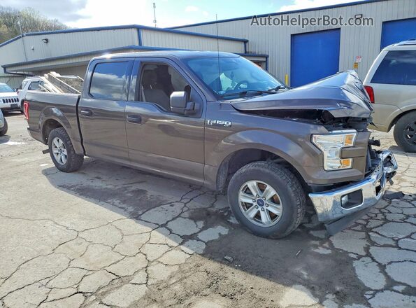 1FTEW1C85HKC48613 2017 FORD F150 Brown Передня права чверть