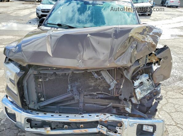 1FTEW1C85HKC48613 2017 FORD F150 Brown Вид задньої частини салону
