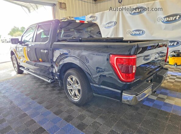 1FTEW1CB3NKE83809 2022 FORD F150 Blue Trasero izquierdo