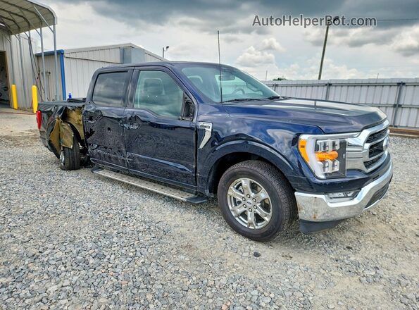 1FTEW1CB3NKE83809 2022 FORD F150 Blue Delantero derecho