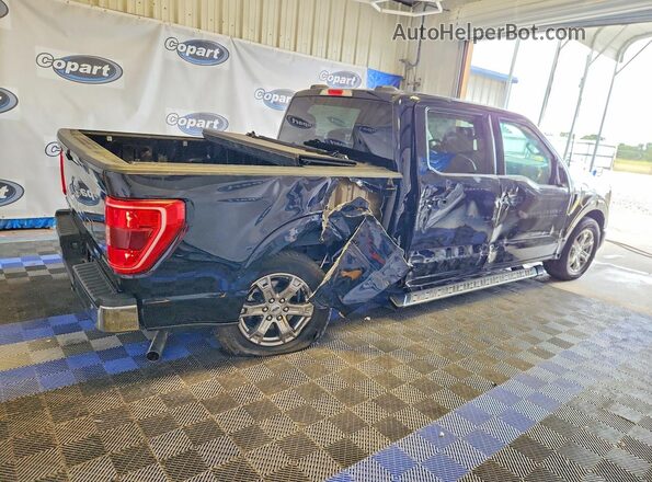 1FTEW1CB3NKE83809 2022 FORD F150 Blue Trasero derecho