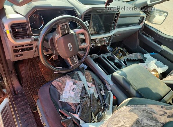 1FTEW1CB9MKE66575 2021 FORD F150 Gray წინა პანელის ხედი