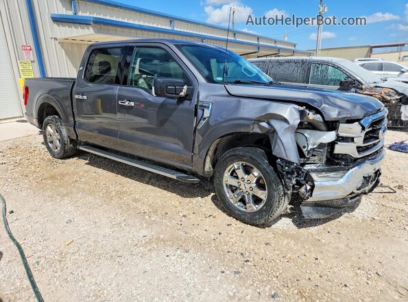 1FTEW1CB9MKE66575 2021 FORD F150 Gray წინა მარჯვენა