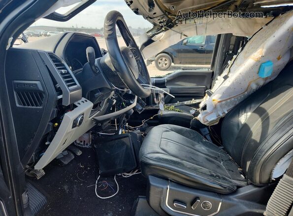 1FTEW1CF2HKD92750 2017 FORD F150 Black Front interior view
