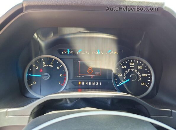 1FTEW1CF8GKF32962 2016 FORD F150 Серый Вид щитка приборов