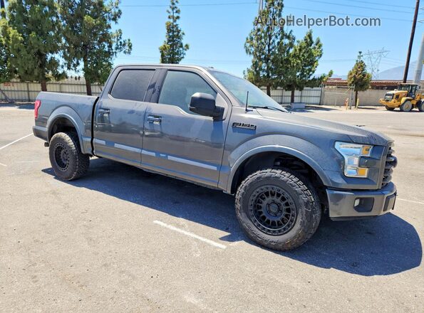 1FTEW1CF8GKF32962 2016 FORD F150 Серый Передняя правая четверть