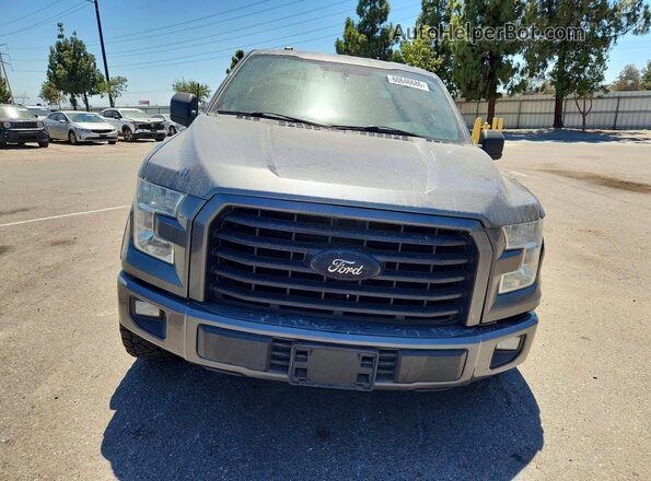 1FTEW1CF8GKF32962 2016 FORD F150 Серый Вид спереди