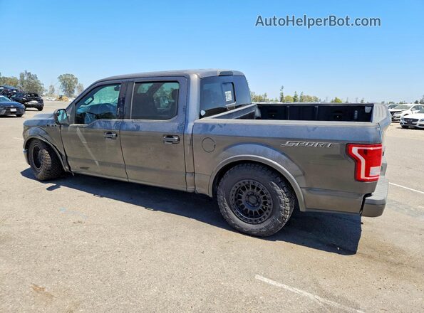 1FTEW1CF8GKF32962 2016 FORD F150 Серый Задняя левая четверть