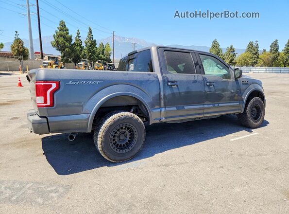1FTEW1CF8GKF32962 2016 FORD F150 Серый Задняя правая четверть