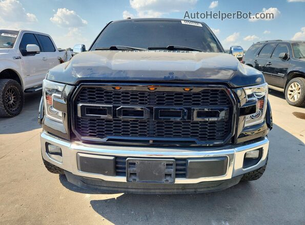1FTEW1CFXGKE10474 2016 FORD F150 Черный Вид спереди
