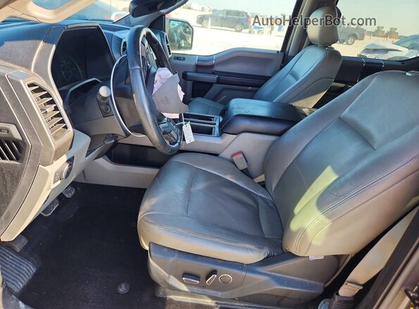 1FTEW1CG0HKC81039 2017 FORD F150 Black Вид салону спереду
